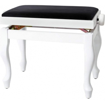 Gewa Piano Bench Deluxe Classic White
