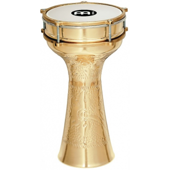 MEINL HE-214 COPPER DARBUKA BRASS-PLATED HAND-HAMMERED