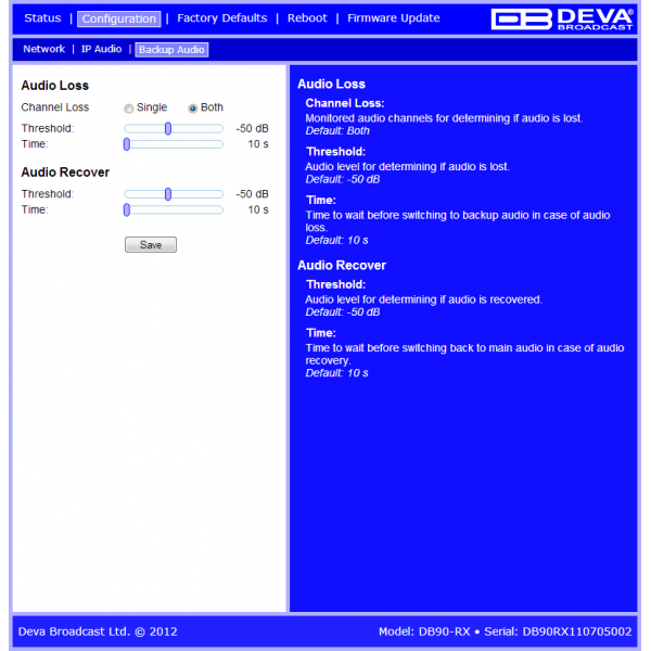 DEVA Broadcast DB90-RX
